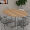 Skutchi Designs 45.25 in W, 71.5 in L, 29 in H, Engineered Wood Top, White HAR-BOVL-46X72-T-WHCYPRESS - alternate 1